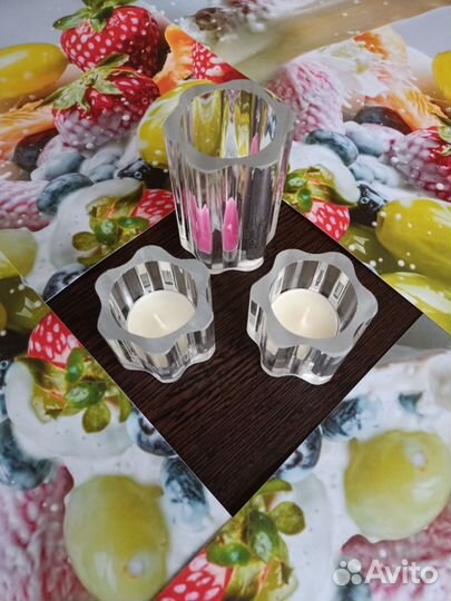 Подсвечники стеклянные