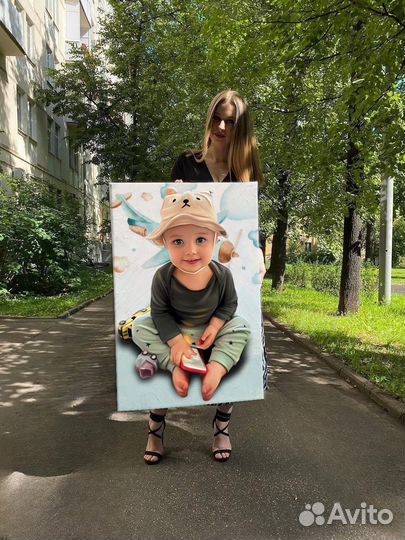 Портрет по фото,картина на холсте