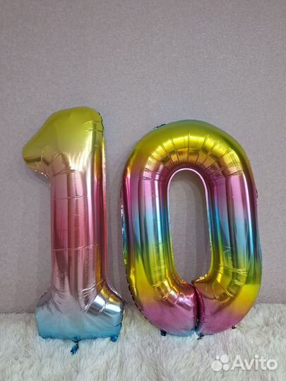 Шар цифра 10