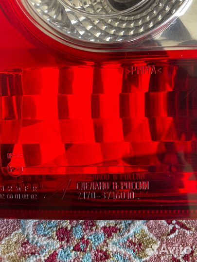 Задние фонари priora 2