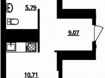 2-к. квартира, 58,2 м², 1/17 эт.