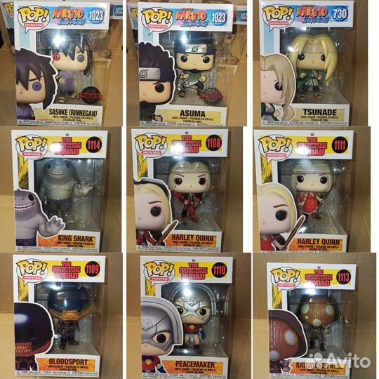 Фигурка Funko POP Sasuke, Asuma, Lady Tsunade, Ki