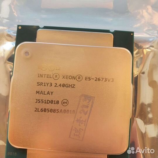 Процессор intel Xeon e5 2673 v3 2.4GHz-3.2 turbo