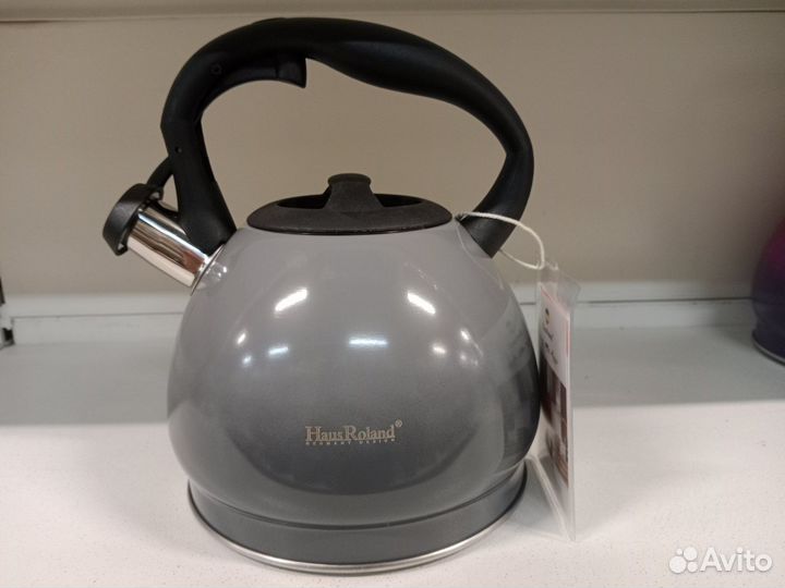 Чайник 3,5л, нержавейка, цвет фуксия, новый