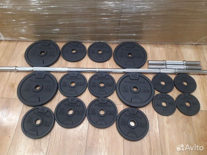 Набор 50кг Штанга и разборные гантели