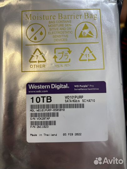 Жесткий диск Western Digital 10 тб WD101purp