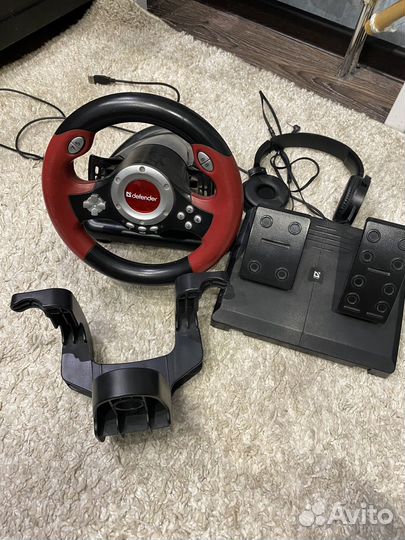 Игровой руль challenge mini LE наушники в подарок