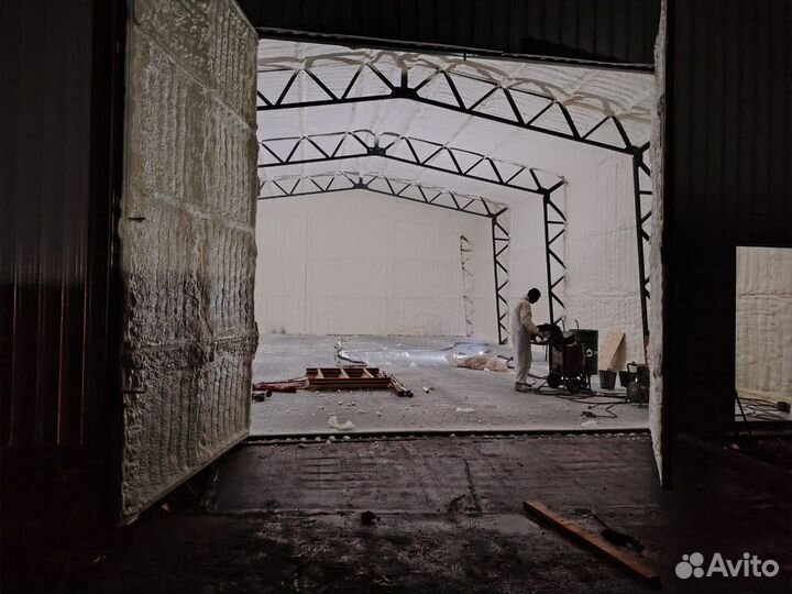 Утепление ангаров пенополиуретаном