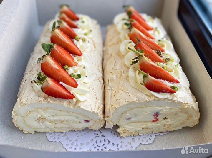 Меренговый рулет