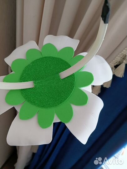 Ободок ромашка, нарцисс