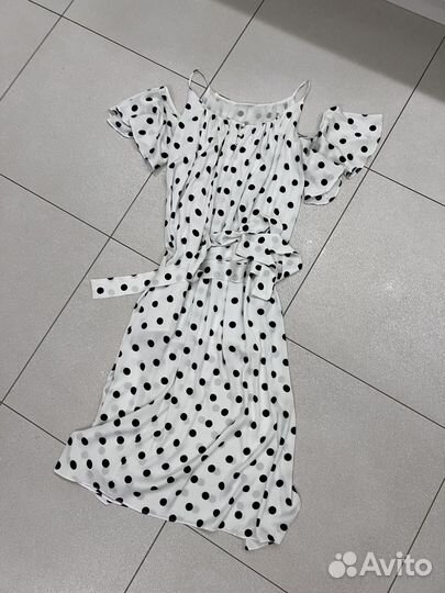 Платье женское 44 46 в горох