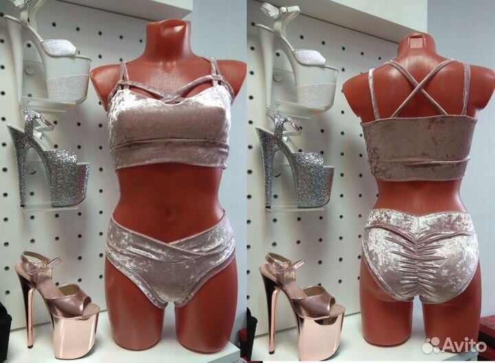 Комплект топ и шорты для пол дэнс pole dance