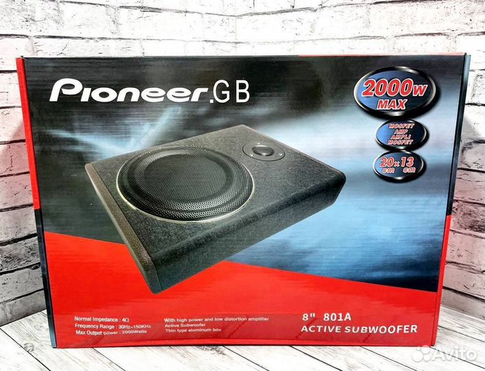 Активный сабвуфер под сидение pioneer