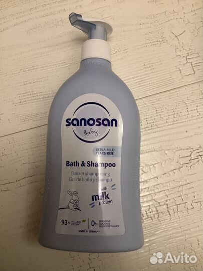 Новое Sanosan Baby Средство для купания и шампунь