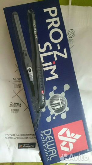 Щипцы плойка для волос гафре pro-z slim Dewal