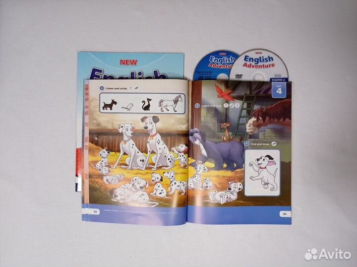 English Adventure starter A/ (AB,PB,CD) новый