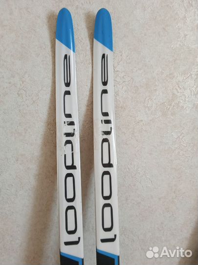 Лыжи беговые детские 160 с ботинками 36-37 размера