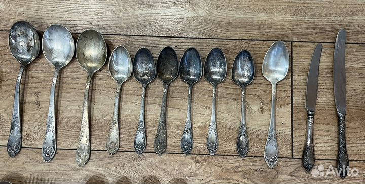 Мельхировые столовые приборы СССР