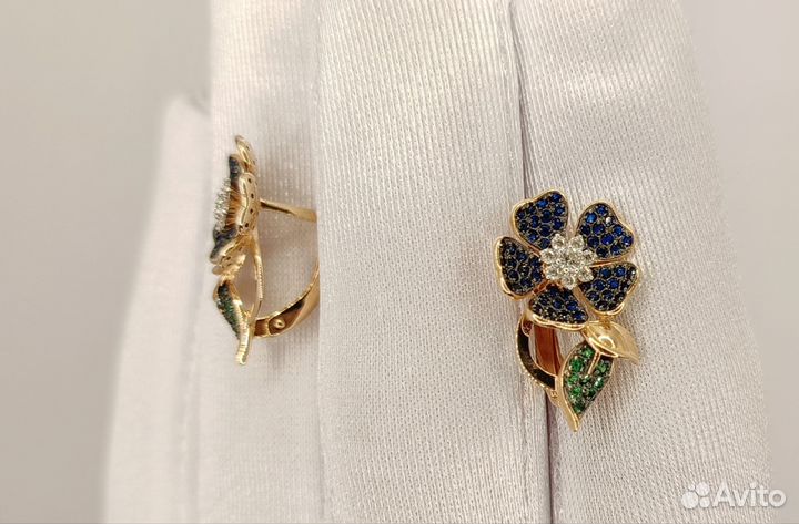 Золотые серьги