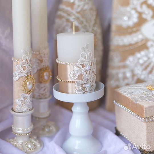 Набор свечей ручной работы