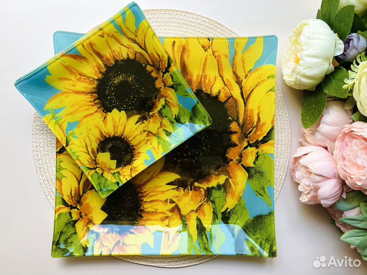 Квадратные тарелки посуда блюдо набор