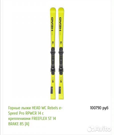 Горные лыжи новые head 175 e-race Pro