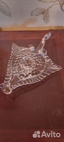 Хрустальная рыбка Винтаж СССР 1980 годы