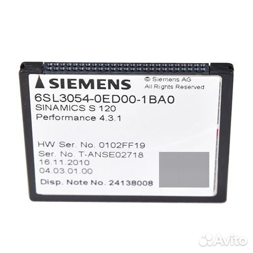 Карта памяти Siemens 6SL3054-0EJ00-1BA0