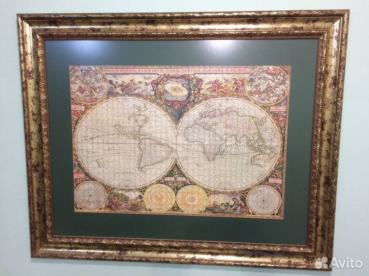 Старинная карта древнего мира