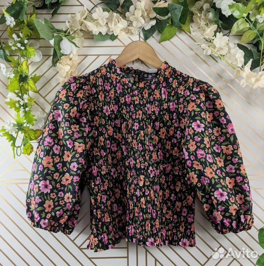 Блузка цветочная H&M