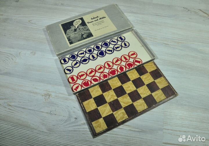 Шахматы,шашки для немецких солдат времен ВОВ,drgm