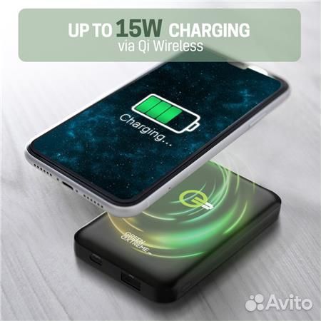 Новый Powerbank беспроводная зарядка 10000mAh