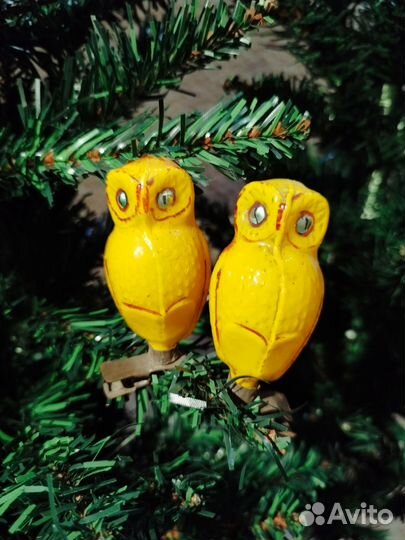 Елочные игрушки на Прищепках.Сова из Винн Пух