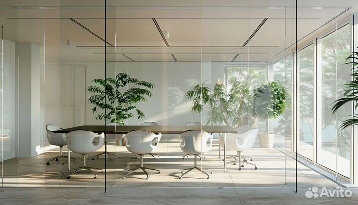 Стеклянная перегородка