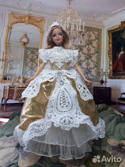 Платье принцессы пышное для куклы Барби