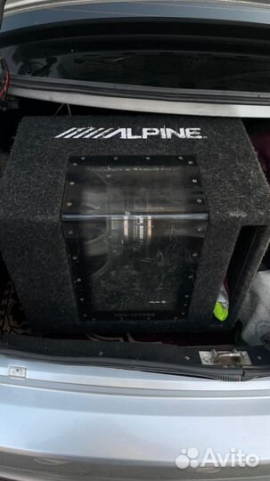 Сабвуфер alpine sbg 1244bp