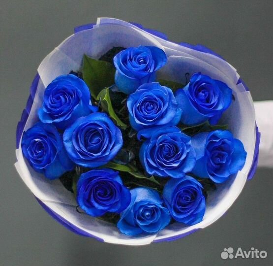 Доставка букетов и цветов. Синие розы