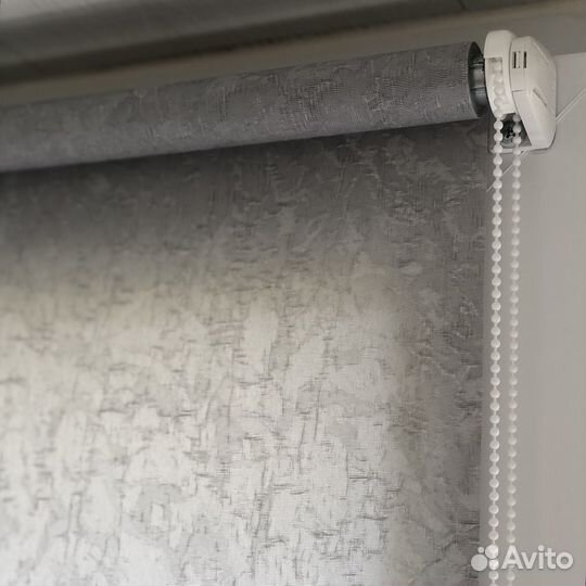 Рулонные шторы, Шёлк серый, 40х170 см