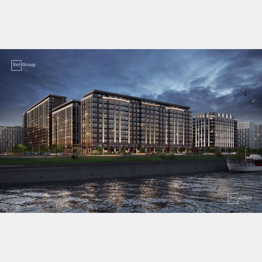 2-к. квартира, 61,6 м², 2/12 эт.