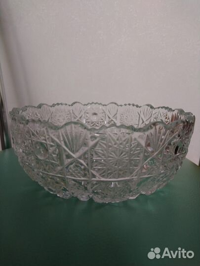 Хрустальная ваза салатник