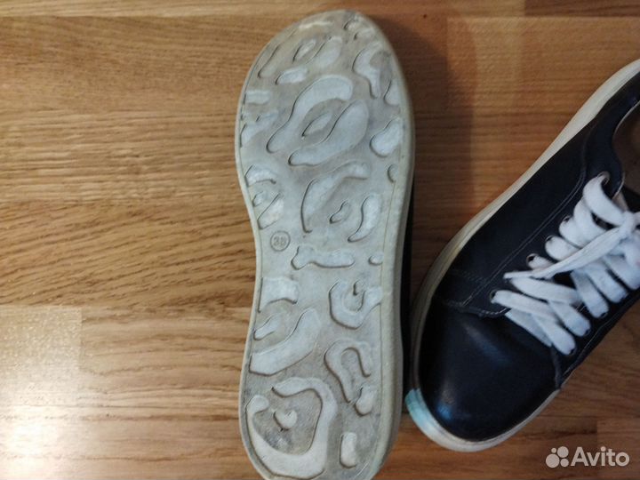 Кожаные туфли кроссы 38 размер