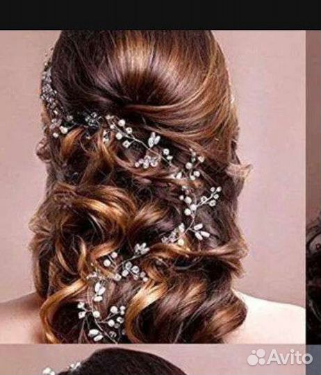 Свадебное украшение, свадебный гребень, веточка