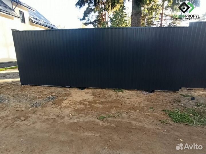 Заборы из профнастила / Заборы из штакетника под к