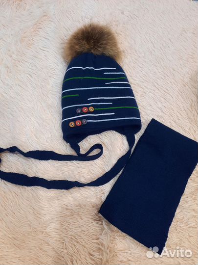 Шапка весенняя на мальчика