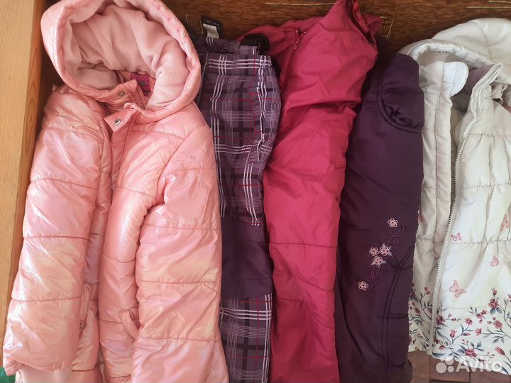 Зимний костюм, куртки для девочки 104 пакетом