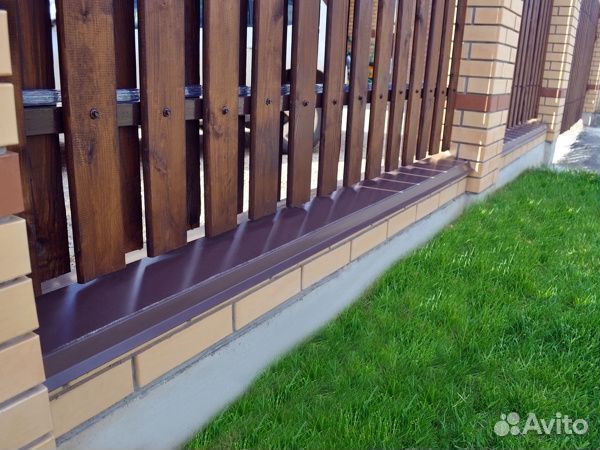 Парапетная крышка угольная 390мм 0,45 PE RAL 8017