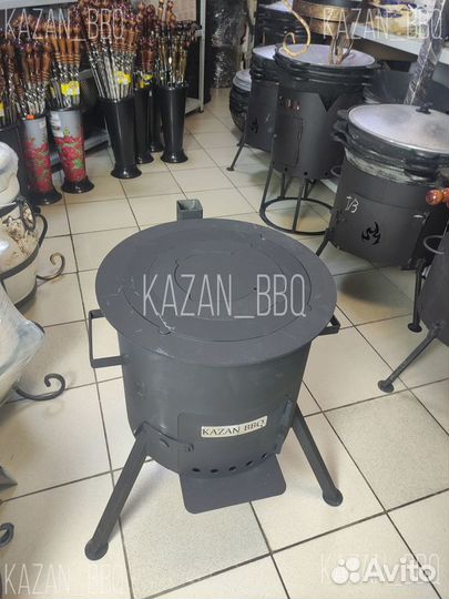 Плита варочная со съемными кольцами круглая