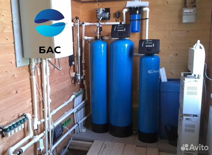 Система очистки воды от железа, марганца, жесткост