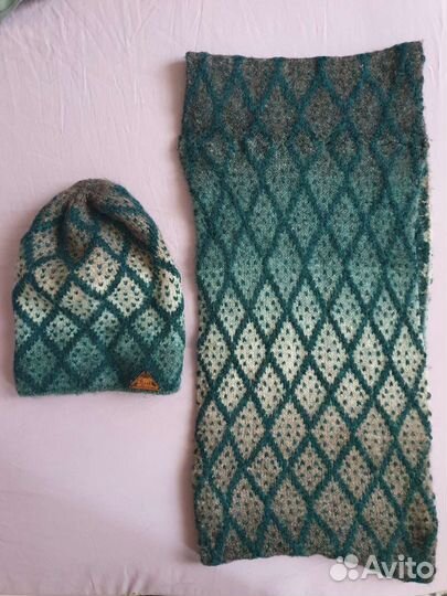 Комплект шапка и снуд женские
