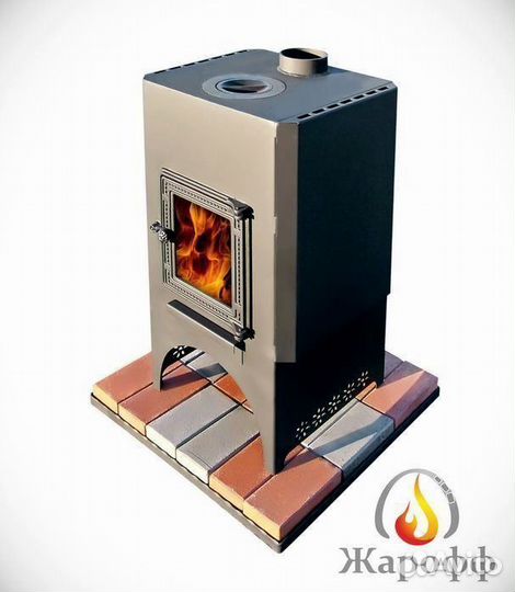 Печь камин на дровах